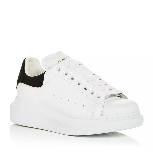 Alexander McQueen Women's Oversized Suede Heel Detail Sneakers 37 - Picture 2 of 12